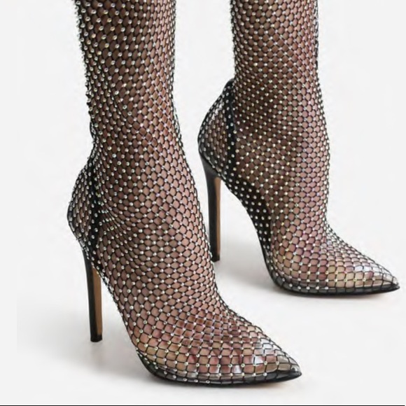 (SOLD)Bling Thigh High Stiletto🖤BRAND NEW🖤 - Picture 5 of 7